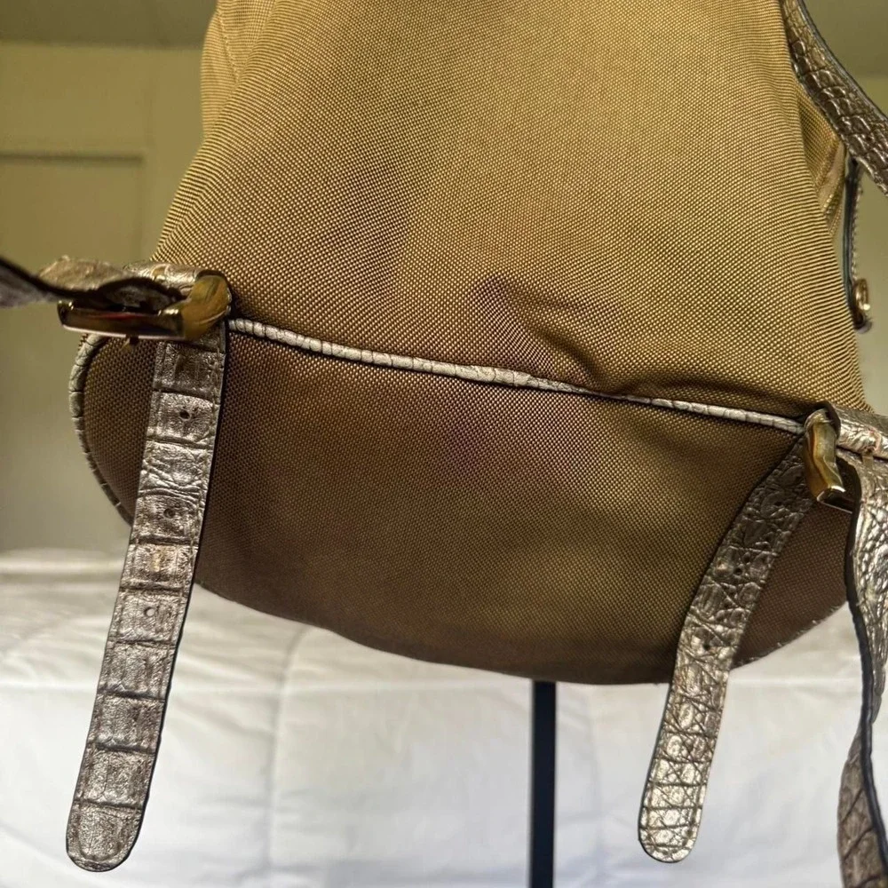 Y2K vintage GUESS drawstring fashion backpack featuring photo book keychain‎